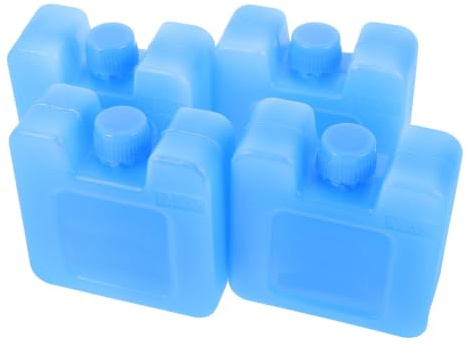 COLLBATH Ventilateur de Climatisation 4Pcs, Paquet de Glace pour Glacière, Conteneurs de Glace Réfrigérants, Packs de Glace Portables, Bleu