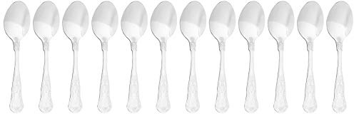 Utopia Kings Tea Spoon - Pack of 12 - Traditional Cutlery, 18/0 Stainless Steel