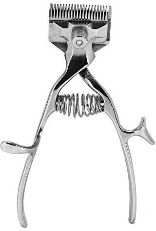 Tondeuses à cheveux manuelles - Ciseaux pour chiens Tondeuse Cheveux Animal Toilettage Pet Hair Argent Tondeuse pour animaux métal Clipper Trimmer
