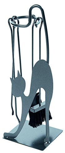 Kaminbesteck CAT silber antik beschichtet