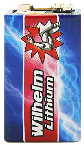 Wilhelm 9V Lithium Block Batterie für Rauchmelder 6LR61 9 Volt – 1 Stück