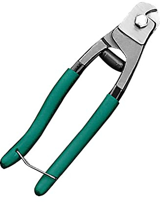 Coupe-câble robuste, 55 fils en acier pour avion, vélo, pince coupante avec ressort économiseur de main-d'œuvre, plage de coupe de 1 à 5 mm