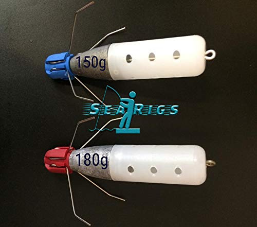 searigs Sea Fishing Salt Water Feeder With Gemini Grippers (x2 Feeders) (120)