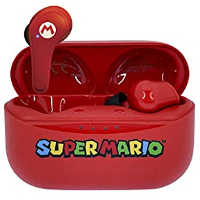 OTL Technologies - Auriculares inalámbricos Bluetooth V5.0 para niños, con Caja de Carga roja