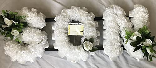Silky Bouquets Son Artificial Silk Funeral Flower Any 3 Letter Tribute Name Wreath Memorial