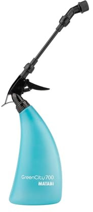 Pulverizador de Gatillo GreenCity 700 - Capacidad Útil 0,7L - Lanza Desmontable de 13 cm - Depósito Translúcido - Boquillas Intercambiables - Diseño Ergonómico - Hogar y Jardín - Fabricado en Europa