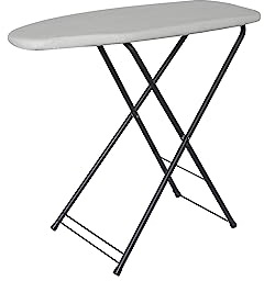 Corby Berkshire Compact Steel Ironing Board, Light Grey Cover