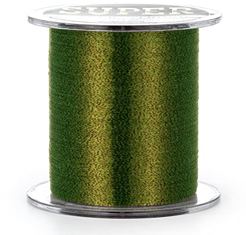 Dr.Fish 500m Karpfen-Angelschnur, Camouflage-Nylonschnur,unsichtbare Monofilamentschnur,kombinierter Fluorkohlenstoff,3–34 lb-Camo-Grün gefleckt,Starke Spannung, hohe Belastung,Schnurspule