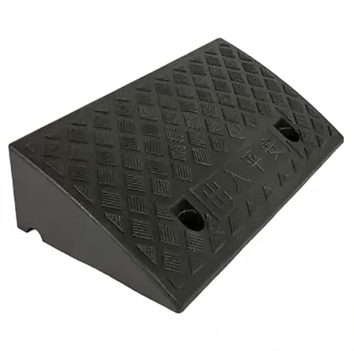 Tragbare Auffahrrampe, Leichte Rollstuhlrampe, Bordsteinrampen aus Kunststoff – Gehweg, Roller, Fahrrad, Motorrad, Haustierrampe, Hunderampe (Size : 19.7x8.7x1.6in)