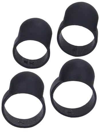 4 Stück Silikon Fingerlinge für Steel Tongue Drum und Ethereal Drum | Schützt Finger Beim Spielen, Weich und Kratzfest, für Anfänger und Musikliebhaber, Schwarz