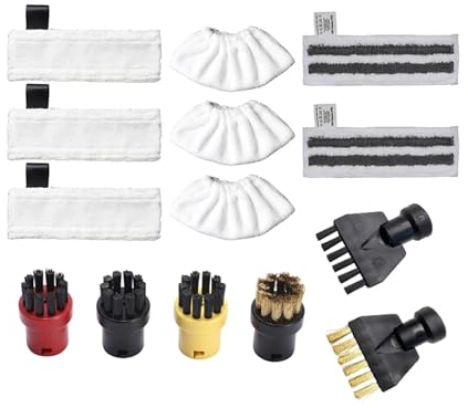 REYATA Testine for Scopa a Vapore in Microfibra Panno for Scopa a Vapore Compatibile con Karcher Easyfix SC2 SC3 SC4 SC5 Accessori for aspirapolvere Portatili(8)