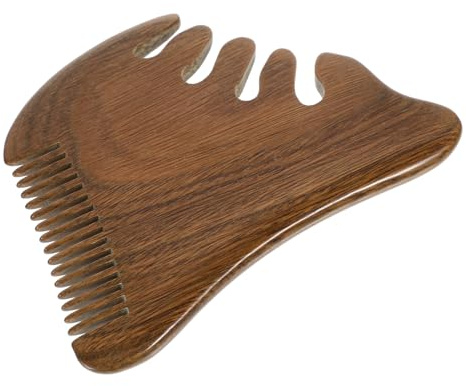 BCOATH Massagekamm aus Holz Kopfhautmassagegerät Haarstylingkamm Naturholzkamm für Reisen und Entspannung Geschenkidee für Geburtstag