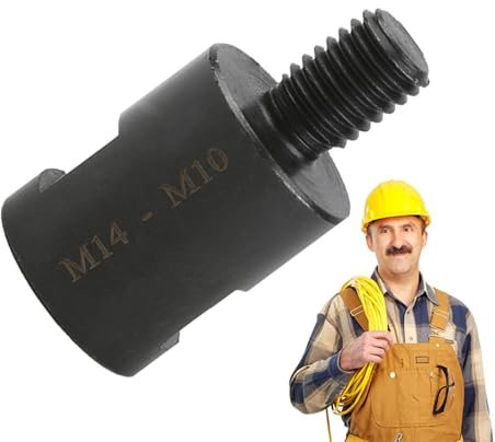 Mxshc Winkelschleifer-Adapter für elektrische Bohrmaschinen, Antriebsschneiderschaft, Zubehör M10 auf M14, Winkelschleifer-Bohrer, Winkelschleiferadapter, elektrische Bohrmaschine, Schleifscheibe,
