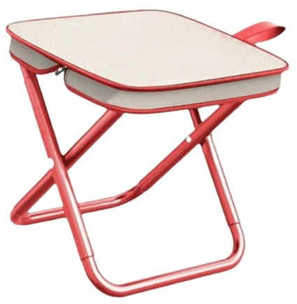 perfk Campinghocker, Sitz, Angelhocker, Fußstütze, Leichter, tragbarer Klapphocker, Kleiner Klappstuhl zum Angeln, Reisen, Konzert