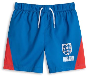 Vanilla Underground England Football Team Crest Blue Swim Top OR Shorts | Boys Beachwear Set | Classic Swimwear with Logo | Sports Apparel