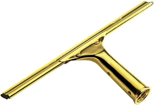 Bayersan Squeegees Complete Brass Squeegee – Window Cleaning Tool With Rubber Blade – Heavy-duty Metal Window Cleaner – Professional Glass Wiper (12)