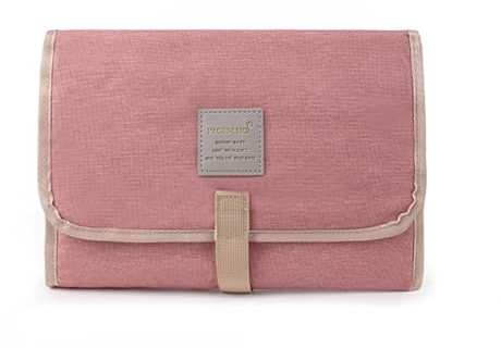 Wickelunterlage Unterwegs Rosa Faltbare Tragbare Wickelunterlage Wickelunterlage Waschbar Wasserdichte Wickelunterlage für Babys Leicht Platzsparend Perfekt für Reisen Zuhause