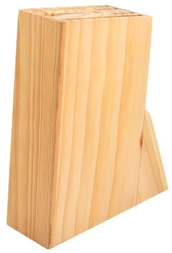 STOBAZA Soporte Para Cuchillos De Cocina De Madera Maciza Soporte Estable Para Utensilios Organizador Multiusos Para Cubiertos y Tijeras Para Encimera