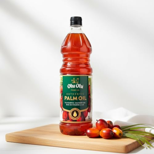 Africa Select Olu Olu Red Palm Oil | 1 Litre | Pure & Natural Palm Oil for Cooking | Authentic West African & Caribbean Cuisine