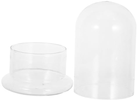 HANABASS Terrarium Verre sous Dôme pour Plantes Vase Hydroponique Transparent Terrarium De Bureau Compact Jardin