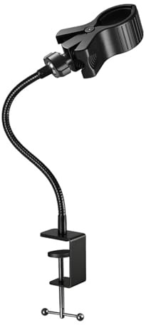 Secure Clip on Microphone Stand Gooseneck Flexibility Allowing Customizable Angles for Home Studios Live Stream Mic Clip Stand
