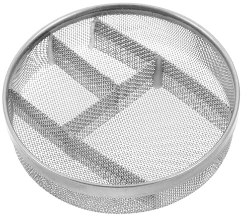 DRESSOOS Cesta para Lavado de Piezas: Cesta de Limpieza de Piezas de Acero Inoxidable de 5 Celdas, Limpiador ultrasónico de Joyas, Soporte de Malla para pulir Joyas y Relojes para el Mantenimiento de