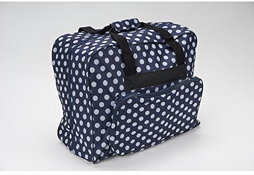 Unbekannt Nähmaschinen Tasche (blau/weiß gepunktet)