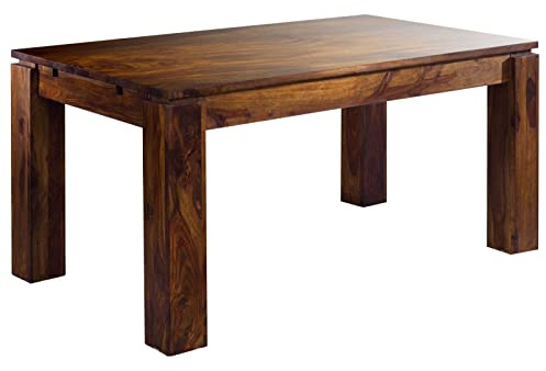 MASSIVMOEBEL24.DE | Metro Life größenverstellbarer Esstisch aus Massivholz Big#159 | aus Sheeshamholz - Honey, lackiert | 180-220/260x90 cm | Kaffeetisch Massivholztisch