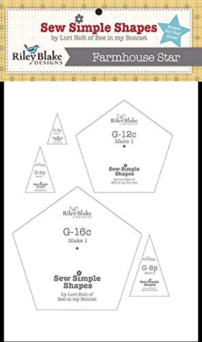 Riley Blake Template Set - Farmhouse Star by Lori Holt 12/Pkg