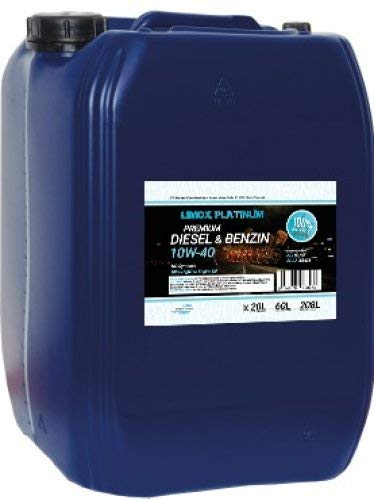 Limox Platinum Diesel & Benzin 10W-40 Motoröl 20-Liter, Made in Germany - Fullfilled in Austria, 20-L Leichtlauf-Motorenöl