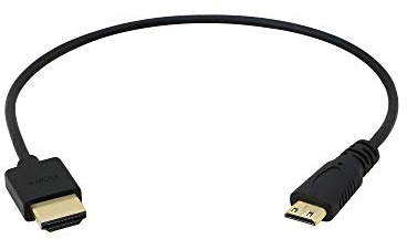 CERRXIAN High-Speed 4K Ultra HD HDMI 2.0 Kabel - 0,3 m (neueste Standard) unterstützt Ethernet, 3D, Audio Return HDMI Male to Mini HDMI Male