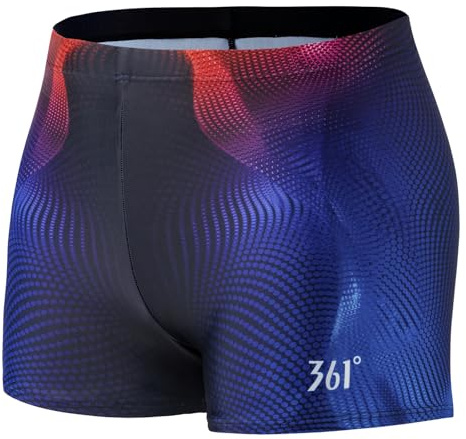 361º Jammers Badeanzug für Herren und Jungen, Wettkampf-Badeanzug, quadratisches Bein, Ausdauertraining - Blau - 4X-Large