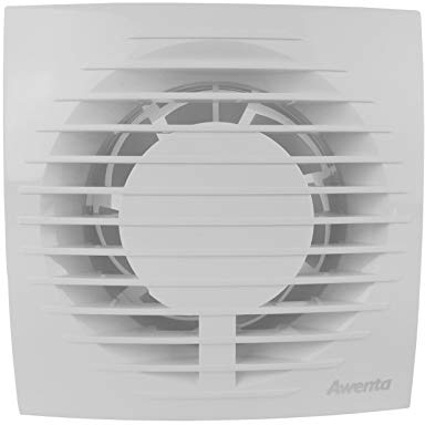 VONLIS Badventilator Badlüfter Lüfter Bad Ventilator Einbautiefe 50 mm kurz Ø 100 mm Standard nein