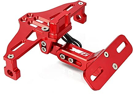 License Plate Holder Motorcycle Adjustable Angle License Number Plate Frame For Y&amaha For XJ6 N For XJ6 For D&iversion 2009-2015 2014 Holder Bracket Light License Plate Holder (Color : 4)
