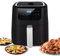 4 In 1 Digital Air Fryer, 5L 1400W Hot Oven Cooker Nonstick Basket with 8 Presets, LED Touch Screen Oilless Health Deep Air Fryer BPA and PFOA Free