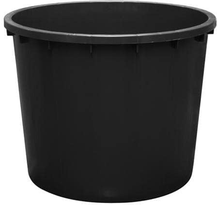 Vivaio Garden Foreste Mastello senza Manici, Nero, 500 LT, Dimensioni,102/94X82H, Vaso per piante, Vaso in polietilene rigenerato, PE, Maneggevole, Facile utilizzo, Piante grandi