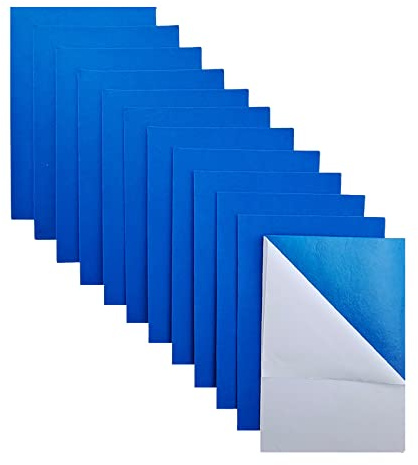 Jtnohx Filzplatten Selbstklebend Filzstoff Selbstklebende Filzblätter Blau | 11 Stück Filz Selbstklebend 20x30cm Farbe Bastelfilz zum Basteln für Schmuckkästchen DIY Projekte Filzkleber（Blau)