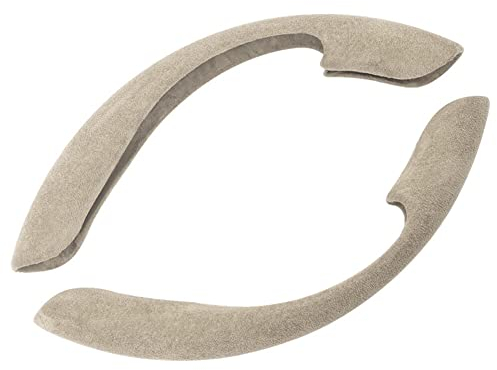 ihreesy Lenkradabdeckung Booster,Wildleder Auto Lenkradhülle Anti Rutsch Lenkradbezug Universal Lenkrad Booster Abdeckung Lenkradschoner Lenkradschutz für Auto SUV LKW,Beige