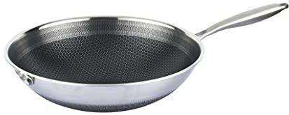 Wokpfanne 32cm Edelstahl, beschichtet