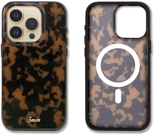 Sonix Case for iPhone 15 Pro | Compatible with MagSafe | 10ft Drop Tested | Tortoise Shell | Brown Tort