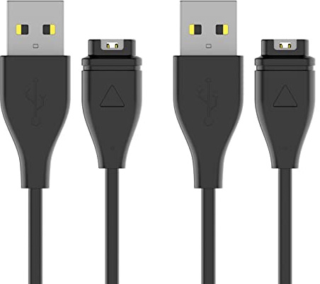Charger Cable compatible with Garmin Vivoactive 5/4/3,Garmin Fenix 7/7S/6/6X Pro/5/5X Plus, Forerunner 45/245/255/745/945/955/185, Instinct, 2, 2S Solar, 100cm Replacement USB Charging Cable (2)