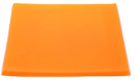 Okiyakusama Almohadilla de gel para asiento de motocicleta, almohadilla de gel para motocicleta, suave para paseos largos, cojín de gel refrescante para asiento de motocicleta, naranja, 22cmx25cmx1cm