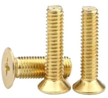 5–100 Stück Messing-Flachkopf-Maschinenschrauben, Messing-Senkkopf-Maschinenschrauben, M2, M2,5, M3, M4, M5, M6, M8(M8X40 5PCS)