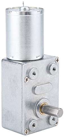 Motoriduttore in Metallo DC12V, Turbina Alta, Motoriduttore a Vite Senza Fine Autobloccante per Barca, Auto, Macchinari, Barbecue, Strumenti di Automazione, Motore DC 10KG.CM