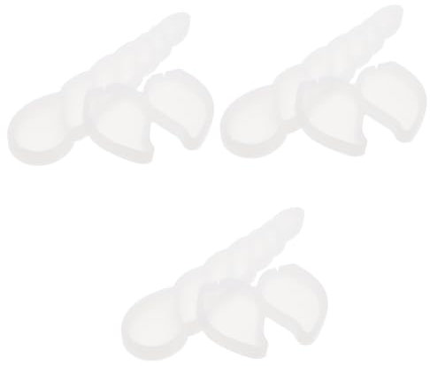 Amosfun 6pcs Unicorn Silicone Molding Flip-Sugar Lollipop Molds Muffin Molds for Boys and Girls Ice Cube Cake Decorations Baking Tools