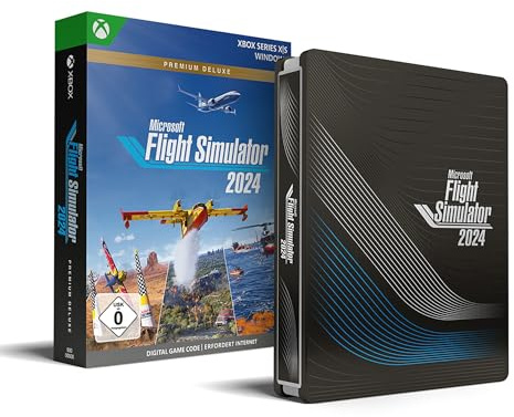 Microsoft Flight Simulator 2024 – Premium Deluxe SteelBook Edition – Xbox Series X|S und Windows Download Code