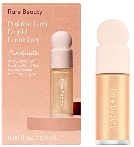 Rare Beauty Positive Light Liquid Luminizer Mini, Flüssiger Highlighter, langanhaltend, strahlend und natürlich, 2,5 ml