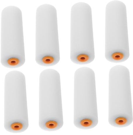 DOITOOL 12stücke Teiliges Kleiner Schaum-farbroller Wandroller Für Wandfarben Und Hausanstrich Tragbar Vielseitig Kompatibel Mit Latexfarben Und Ölfarben Für Streifenfreies Glattes Finish