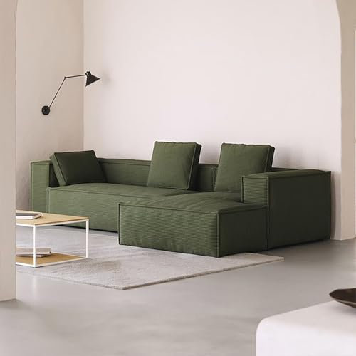 Moderne Sofasofas für das Wohnzimmer, 2-/3-Sitzer-Sofa mit extra tiefen Sitzen, gepolstertes Sofa, bequemes Sofa für kleine Räume, Apartment,300cm