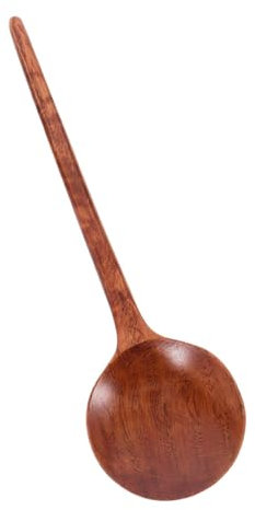 Amosfun Cuchara Para Fideos Cuchara Sopera De Madera Utensilio Asiático Gran Del Tazón